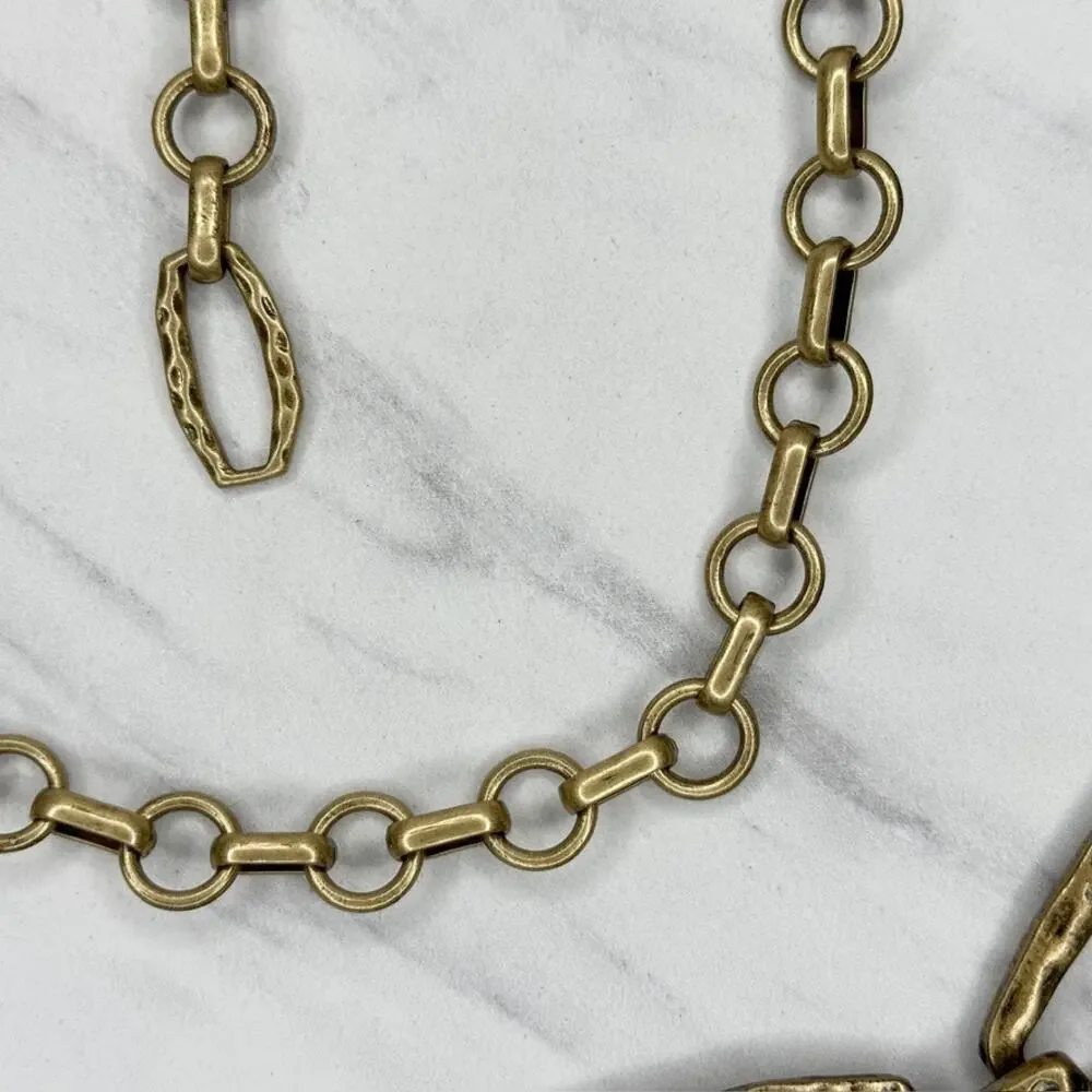 Chico's Free Spirit Gold Tone Chain Belt Medium/Large (M/L) ✨